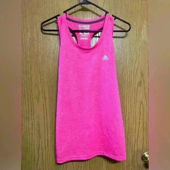 adidas Tops - Woman’s Pink Adidas Razorback Tank Top Size L